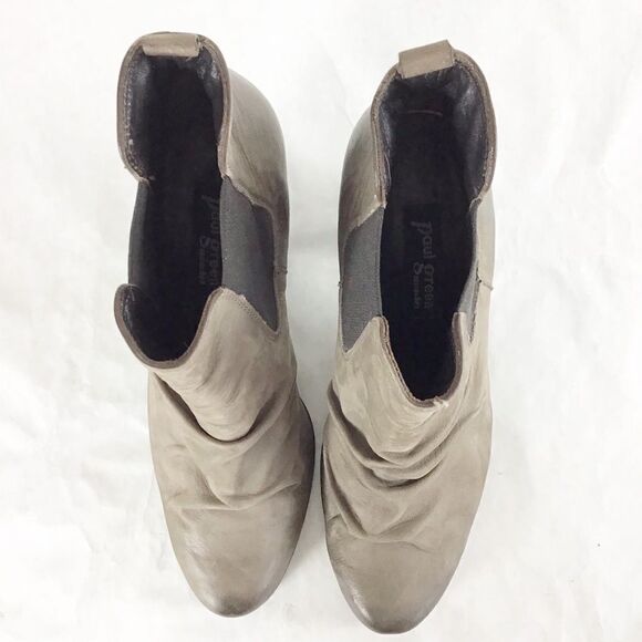 Paul Green Jano Gray Nubuck Chelsea Ankle Boot - Picture 3 of 9